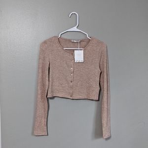 Zara cropped cardigan